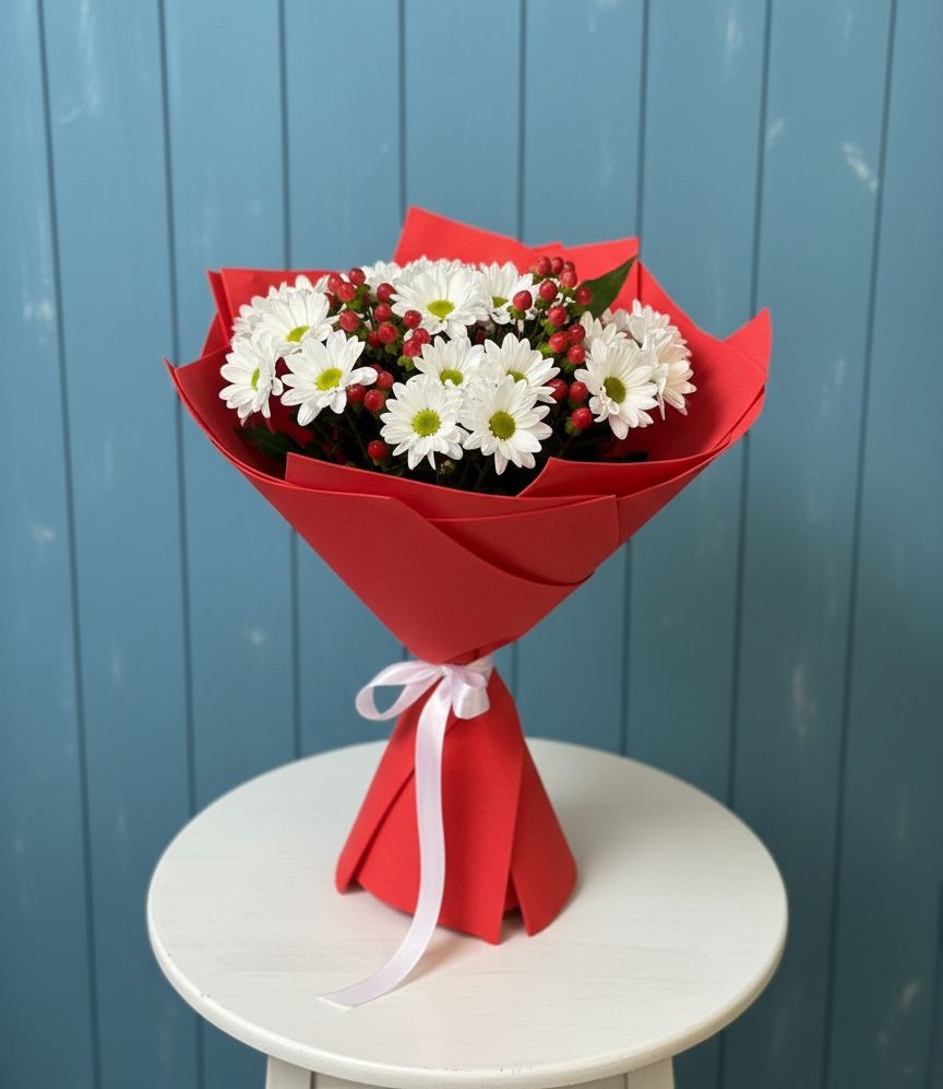 Букет цветов из: Хризантемы в Нижнем Карачане