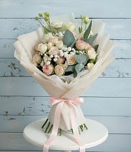 Букет цветов из:  Розы и Лизиантусы #REPLACE_PRED# Нижнем Карачане
