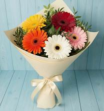 Букет цветов из:  Герберы в Нижнем Карачане