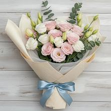 Букет цветов из:  Лизиантусы в Нижнем Карачане