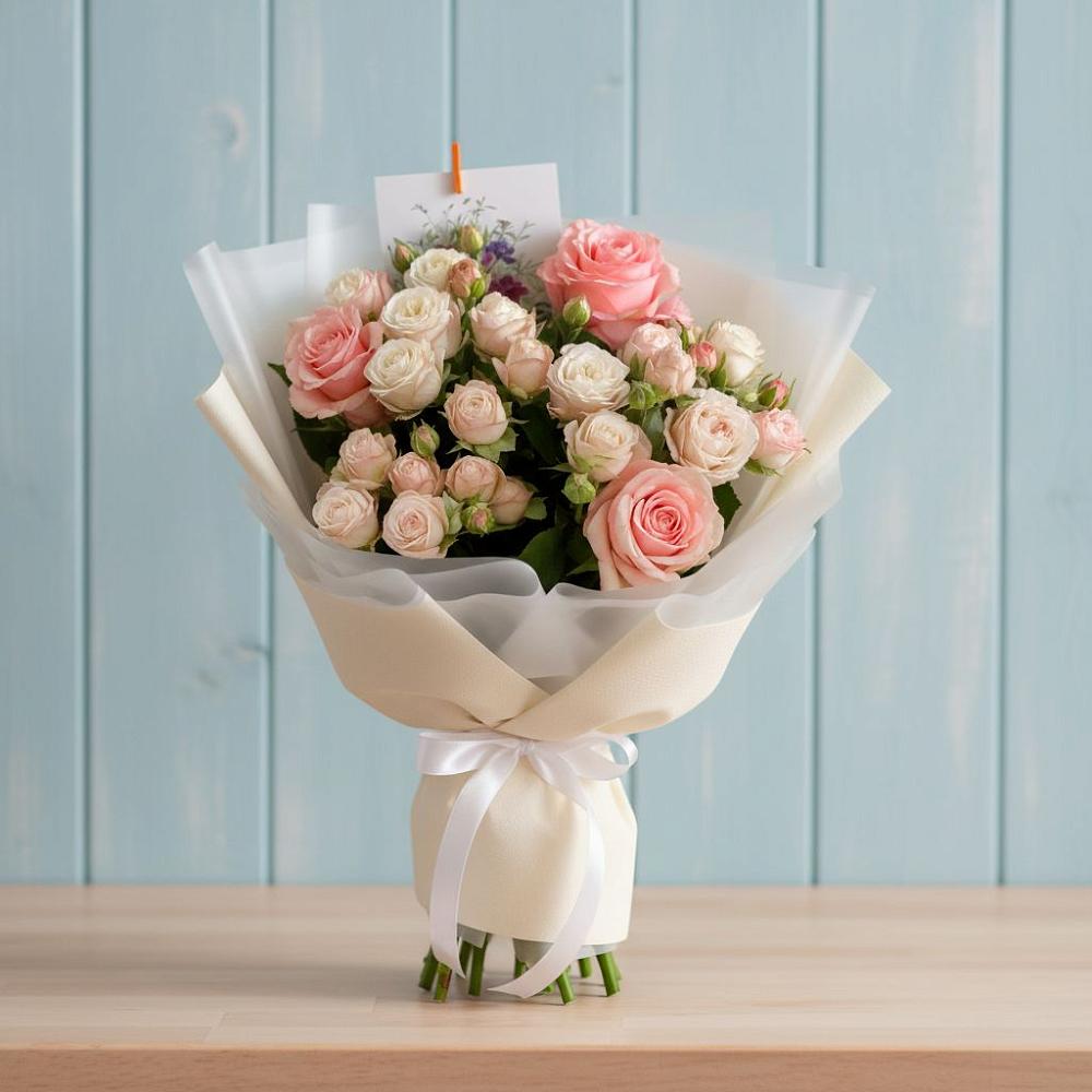 Букет цветов из: Розы в Нижнем Карачане