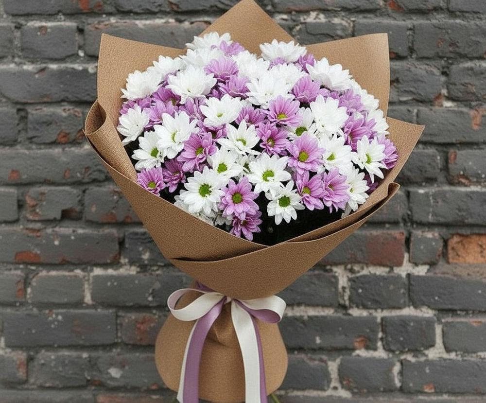 Букет цветов из: Хризантемы в Нижнем Карачане