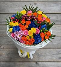 Букет цветов из:  Розы и Хризантемы в Нижнем Карачане