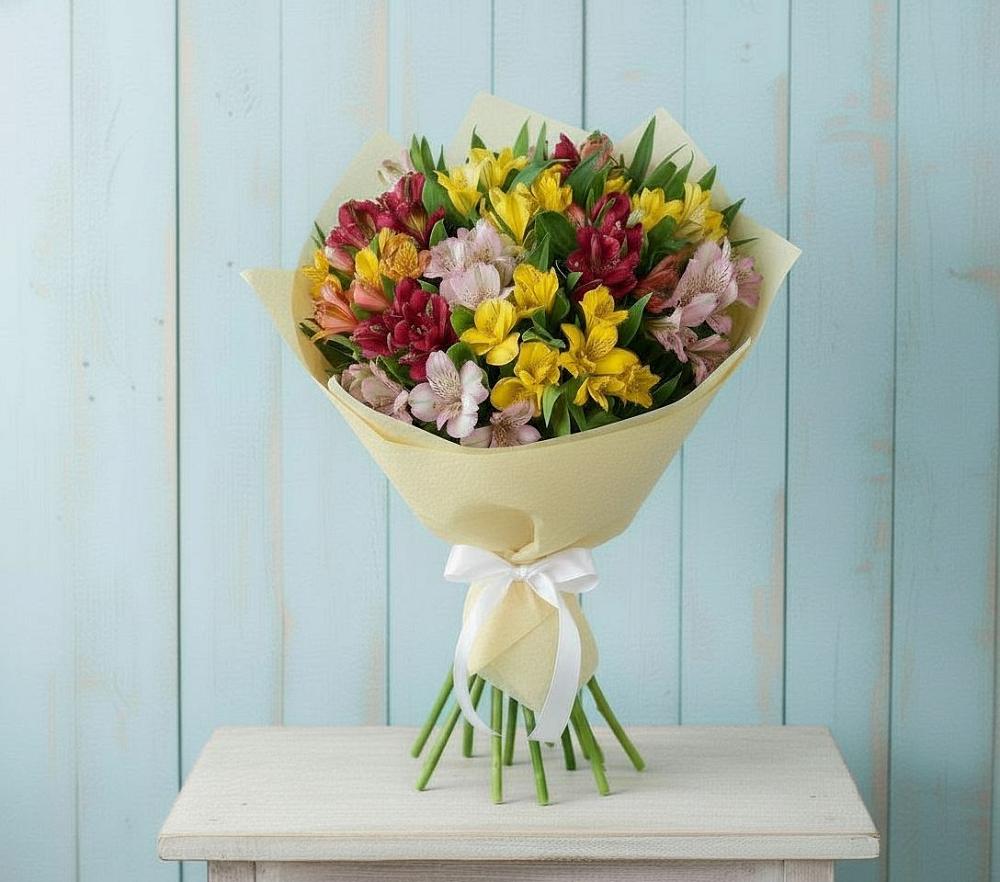 Букет цветов из: Альстромерии в Нижнем Карачане