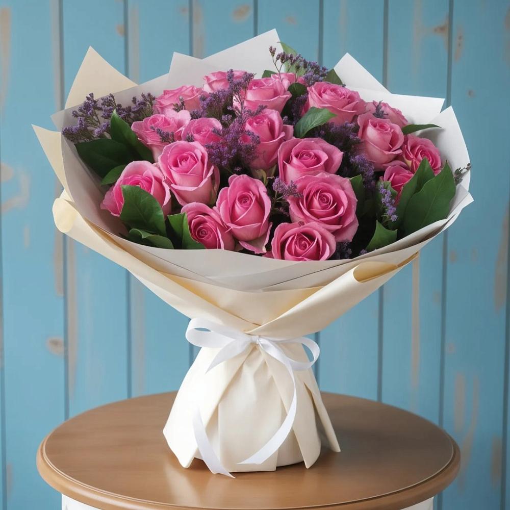 Букет цветов из: Розы в Нижнем Карачане