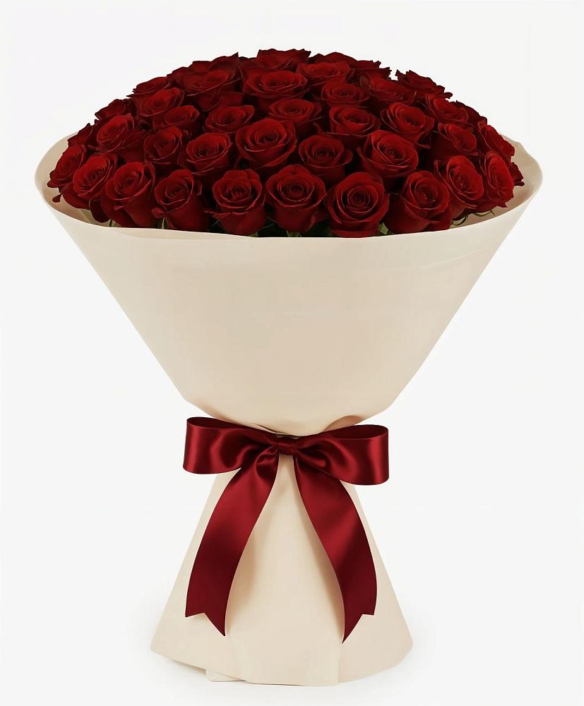 Букет 101 Бордовая роза Блэк Бакарра в Нижнем Карачане