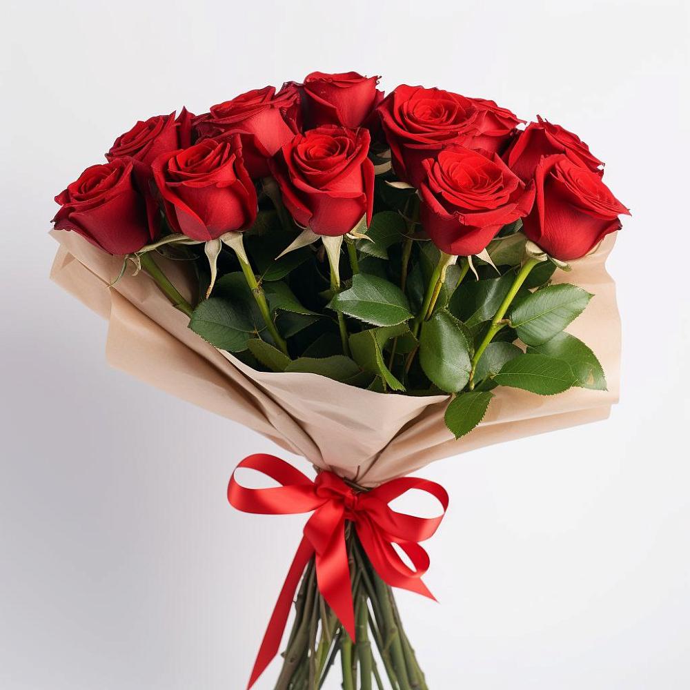 Букет 11 Красных роз Эдлесс Лав в Нижнем Карачане