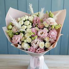 Букет цветов из:  Альстромерии и Розы в Нижнем Карачане